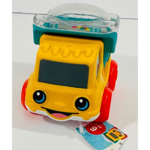 Fisher-Price Baby Dump Truck Toy With Rattle Dome & Rolling Wheels Ages 6 Months - Picture 2 of 8